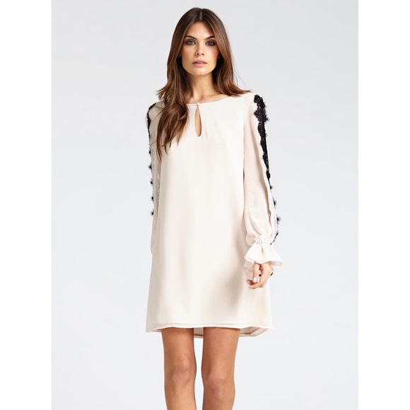 GUESS BY MARCIANO Perry Lace-Trim Shift Dress SZ S - Picture 3 of 12